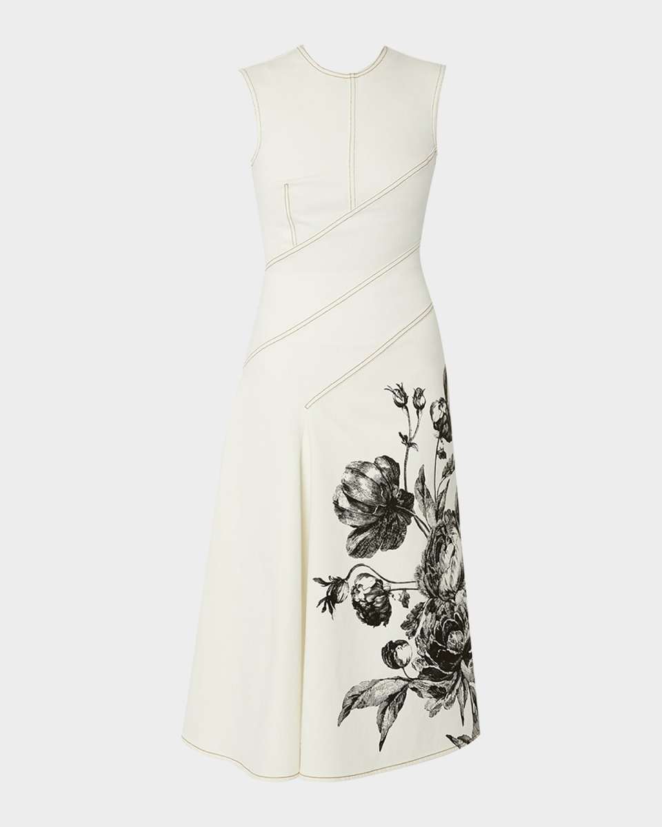 Floral Print Midi Dress